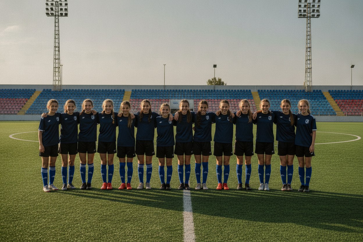 Sahada Eşitlik Futbol Akademisi takım fotoğrafı